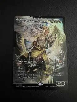 Magic the Gathering Herald of Eternal Dawn Showcase Foil Card Foundations FDN - Image 1