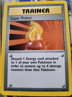 Pokemon TCG Super Potion Base Set, Unlimited Uncommon Card 90/102 - Image 1