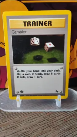 GAMBLER Fossil Series POKEMON Non-Holo 1st Edition 1999 Trading Card 60/62 - Image 1