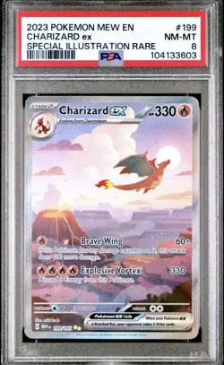 2023 Pokemon Charizard EX Special Illustration Rare PSA 8! Beautiful Rare Card🔥 - Image 1