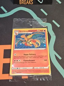 Special Delivery Charizard Still In Plastic SWSH075 SWSH: Promo Card Holo - Image 3