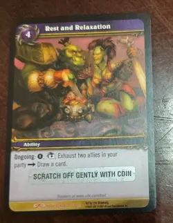 World of Warcraft TCG Rest and Relaxation Unused Loot Card (Picnic Basket) - Image 1