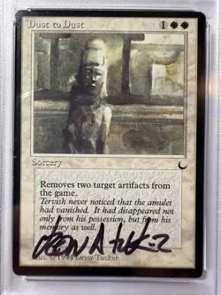 Dust to Dust The Dark 1994 Autographed PSA 6 card PSA 10 Auto - Image 4