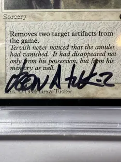 Dust to Dust The Dark 1994 Autographed PSA 6 card PSA 10 Auto - Image 5