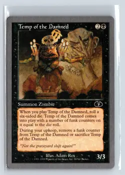 TEMP OF THE DAMNED - MTG Magic the Gathering Card - Unglued - Common - Image 1