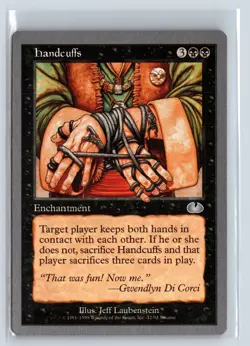 HANDCUFFS - MTG Magic the Gathering Card - Unglued - Uncommon - Image 1