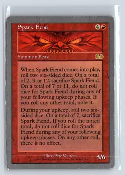 SPARK FIEND - MTG Magic the Gathering Card - Unglued - Rare - Image 1