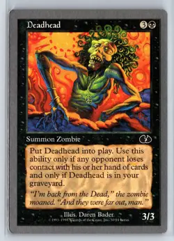 DEADHEAD - MTG Magic the Gathering Card - Unglued - Common - Image 1