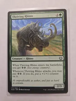 Thriving Rhino - Kaladesh - LP - MTG Magic - Common - Creature - Image 1