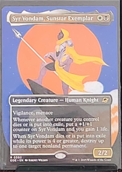 MTG Syr Vondam, Sunstar Exemplar (Borderless) Edge of Eternities #302 Regular - Image 1
