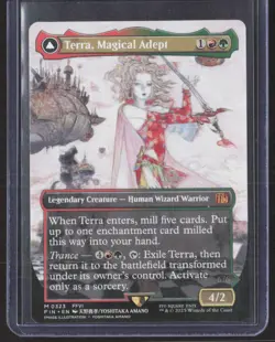 Final Fantasy TERRA, MAGICAL ADEPT (Borderless) Regular Magic the Gathering MTG - Image 1