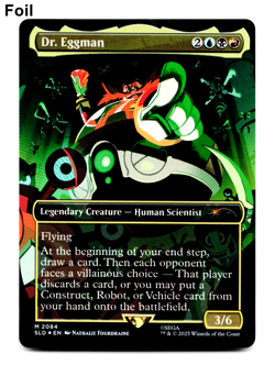 Dr. Eggman (2084) *Rainbow Foil* [Secret Lair Drop Sonic: Friends and Foes] MTG - Image 1