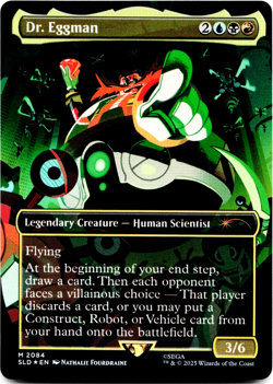 Dr. Eggman (2084) *Rainbow Foil* [Secret Lair Drop Sonic: Friends and Foes] MTG - Image 3