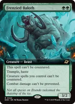 MTG English Frenzied Baloth (Extended Art) NM Foil Edge of Eternities - Image 1