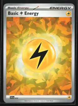 Pokemon Lightning Energy SVE 012 Stellar Crown Cracked Ice Holo NM - Image 1