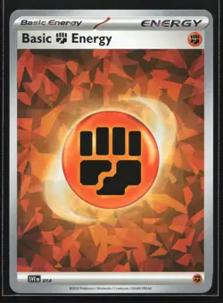 Pokemon Fighting Energy SVE 014 Stellar Crown Cracked Ice Holo NM - Image 1