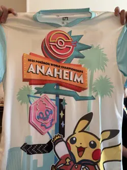 Pokemon Worlds Exclusive 2025 Pikachu Jersey XL - Image 1
