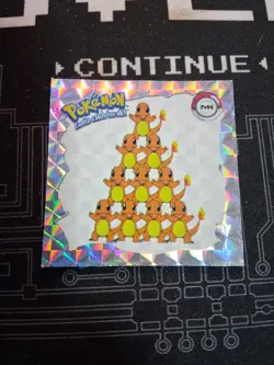 Vintage 1999 Artbox Pokemon Sticker #PR04 Charmander Series 1 Prism Holo - Image 1