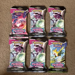 Pokemon TCG Fusion Strike Sleeved Booster Pack - 6 Packs ✅ New & Sealed - Image 1