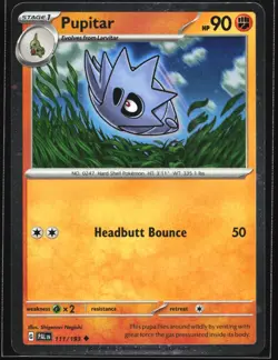 Pokemon Pupitar 111/193 Paldea Evolved Cosmos Holo NM - Image 1