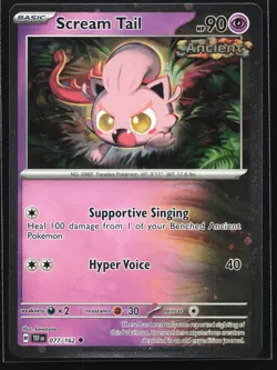 Pokemon Scream Tail 077/162 Temporal Forces Cosmos Holo NM - Image 1