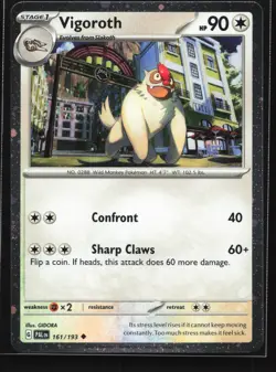 Pokemon Vigoroth 161/193 Paldea Evolved Cosmos Holo NM - Image 1