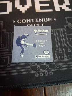 POKEMON SERIE 1 STICKER ORIGINAL 1999 PR14 PIKACHU AND ASH MINT - Image 2