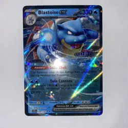 Blastoise Ex (Promo Stamped) 030/142 SV: Stellar Crown Pokemon NM EN Double Rare - Image 2