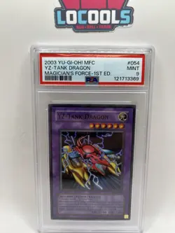 YuGiOh YZ-Tank Dragon MFC-054 1st Edition Magician's Force PSA 9 Mint - Image 1