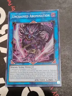 UNCHAINED ABOMINATION SUPER RARE HOLO OP22-EN006 OTS PACK YUGIOH! Card TCG NM - Image 2