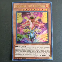 Yugioh Michion, The Timelord BLRR-EN021 Ultra Rare 1st Ed LP - Image 1