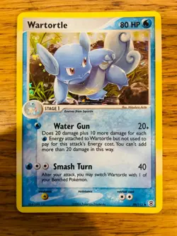 NM! Wartortle (50/112) EX Fire Red & Leaf Green Reverse Holo Pokemon Card! - Image 1