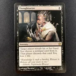 MTG Magic the Gathering Thoughtseize (107/260) Theros LP - Image 1