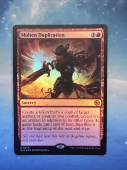 MTG English Molten Duplication NM Foil - Image 1