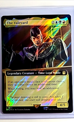 MTG Magic The Gathering WHO Doctor Who Extended Art Surge Foil 1041 The Valeyard - Image 1