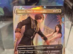 FOIL BORDERLESS PROMO 0002 Squall, SeeD Mercenary Final Fantasy FFVIII Card MTG - Image 2