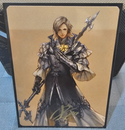 #42 Dion, Bahamut's Dominant Gold Stamped 42/53 Final Fantasy Art Series MTG - Image 1
