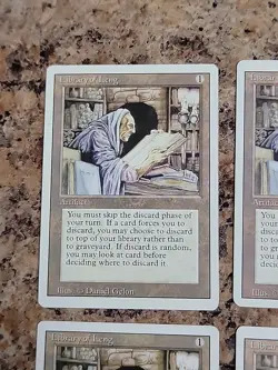 4x Library of Leng (Revised Edition, Uncommon, English) MTG Playset LP - Image 3