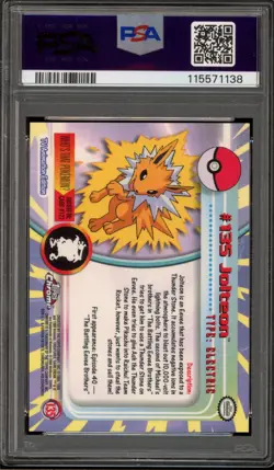Pokemon Topps Chrome Jolteon #135 PSA 10 Gem Mint - Image 2