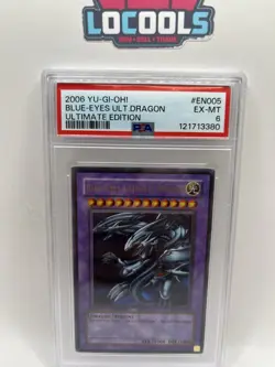 Yugioh! 2006 Blue-Eyes Ultimate Dragon JMP-EN005 LIMITED EDITION EX - MT PSA 6 - Image 1