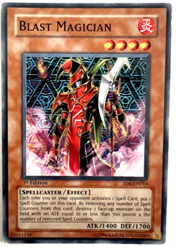 YuGiOh! - Blast Magician - SD6-EN014 - 1st Edition - Common - Image 1