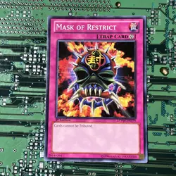 Mask of Restrict - LCYW-EN179 Trap Common 1st Edition Yugioh Card - Image 1