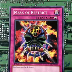 Mask of Restrict - LCYW-EN179 Trap Common 1st Edition Yugioh Card - Image 2