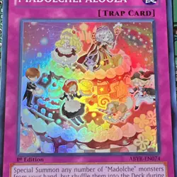 Madolchepalooza ABYR-EN074 Super Rare Abyss Rising 1st Edition Yugioh Trap Card - Image 3