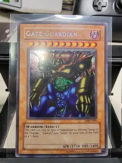 Yugioh TCG - Gate Guardian MRD-000 Secret Rare Holo MINT/NEAR MINT - Image 1