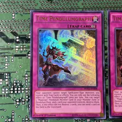 Time Pendulumgraph PEVO-EN008 Ultra Pendulum Evolution 1st Edition Yugioh Trap 2 - Image 2