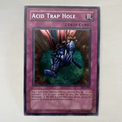 Yugioh! LP / VLP Acid Trap Hole DDS-005 - Secret Rare - Unlimited Edition Promo - Image 1