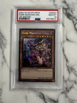 YUGIOH PSA 10 Dark Magician Girl MP24-EN053 Secret Rare 1st Edition - Image 1