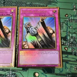 Solemn Judgment MAGO-EN051 Premium Gold Rare 1st Edition Yugioh Card Trap 2 - Image 3
