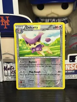Pokemon TCG - XY Primal Clash - Delcatty #114/160 - Rare Reverse Holo Card - Image 1
